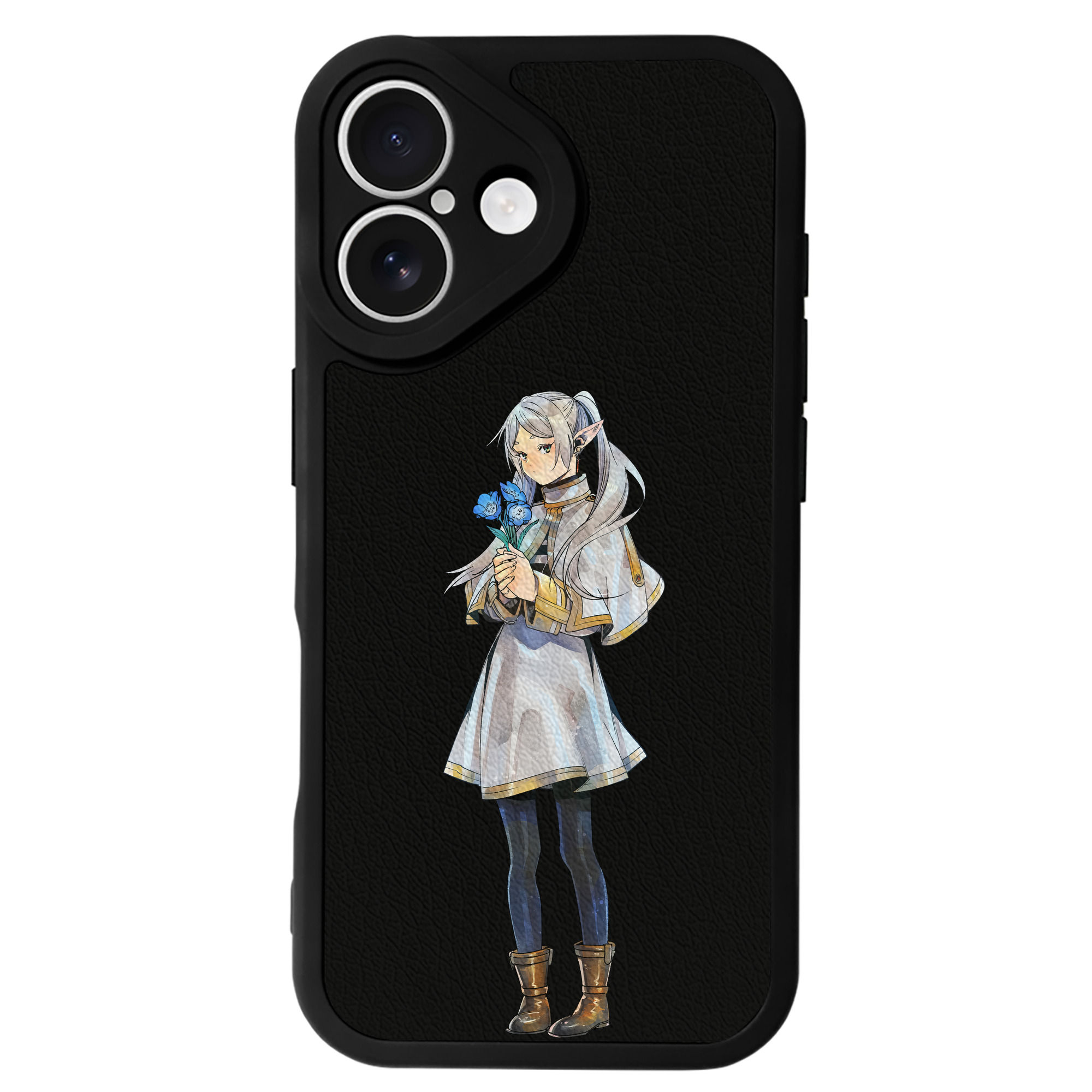 （画像用） 葬送のフリーレン Frieren 【iPhone 16シリーズ対応】シリコンスマホケース（レザー調） 材質：シリコン